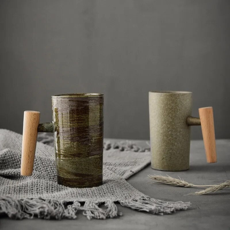 Rustic Ceramic Mug – Vintage-Inspired Drinkware