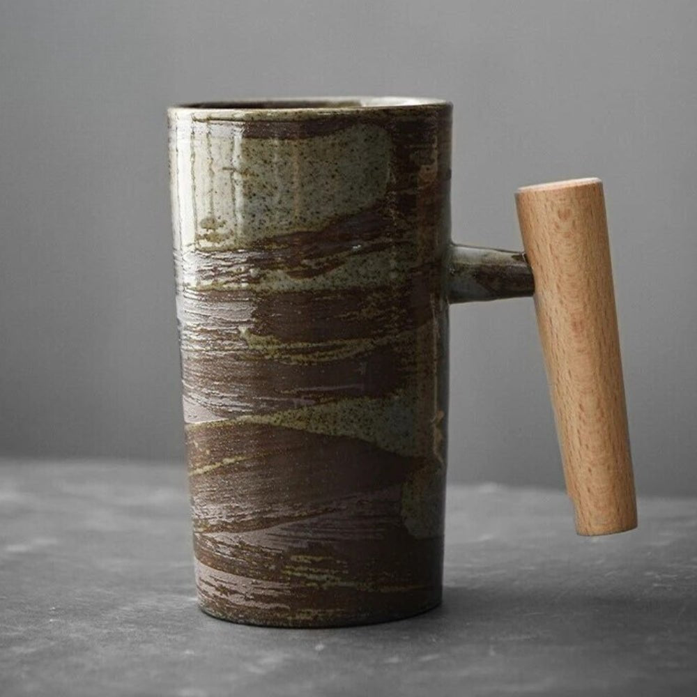 Rustic Ceramic Mug – Vintage-Inspired Drinkware