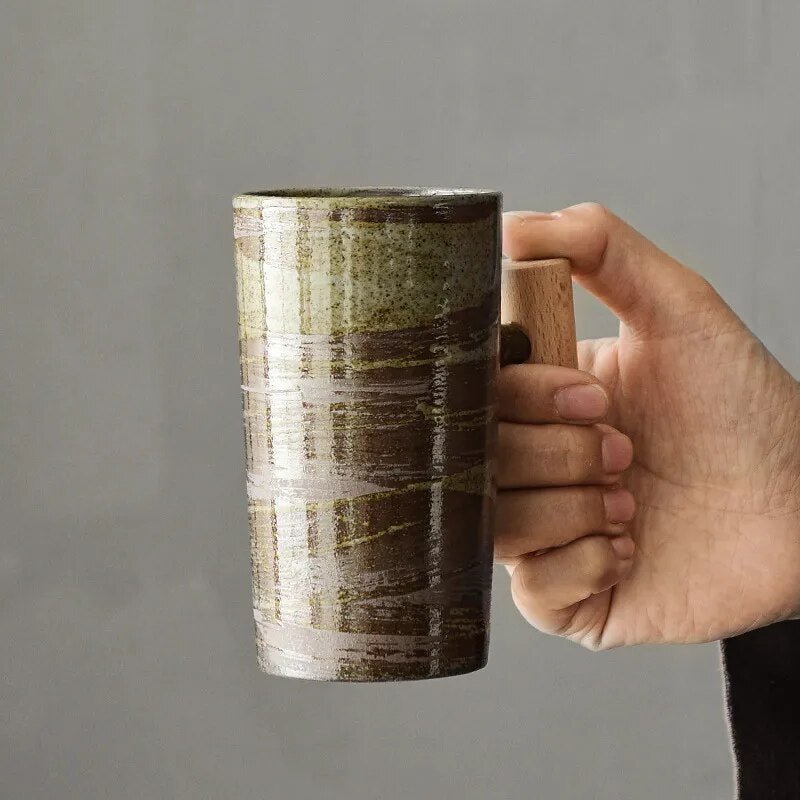 Rustic Ceramic Mug – Vintage-Inspired Drinkware