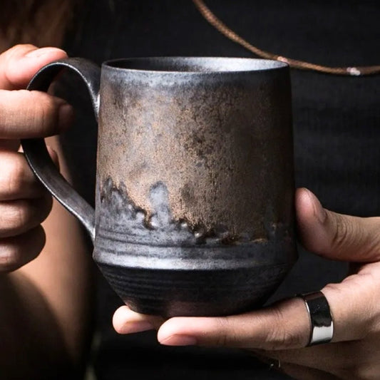 Rustic Ceramic Harvest Mug – Vintage Style Drinkware