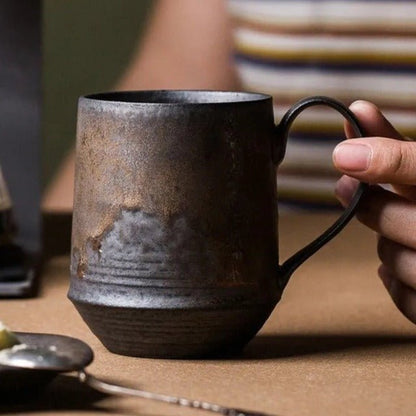 Rustic Ceramic Harvest Mug – Vintage Style Drinkware