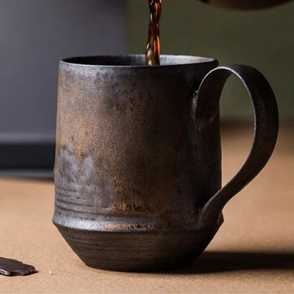 Rustic Ceramic Harvest Mug – Vintage Style Drinkware